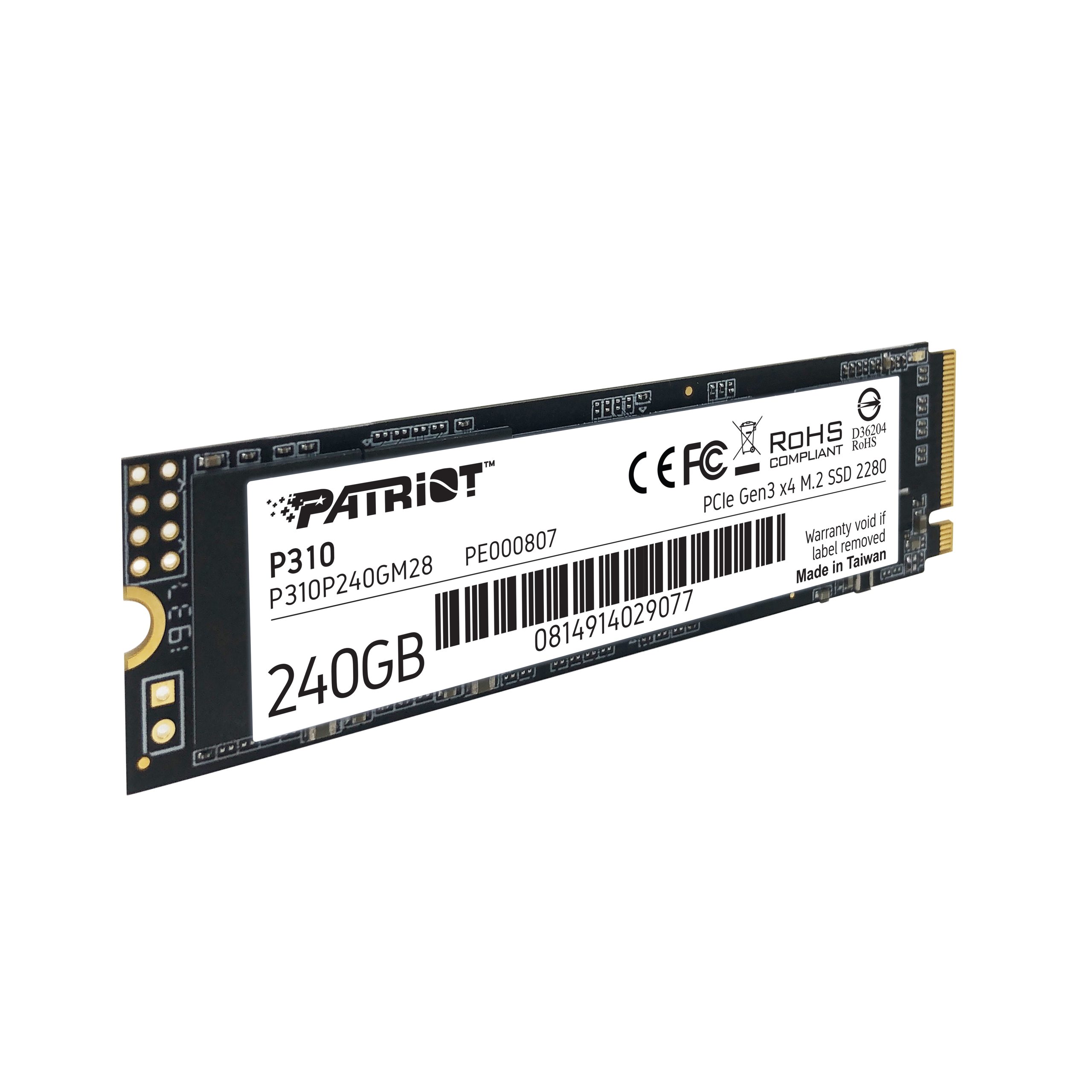 DISCO SSD PATRIOT P310 240 GB M.2 2280 RETAIL