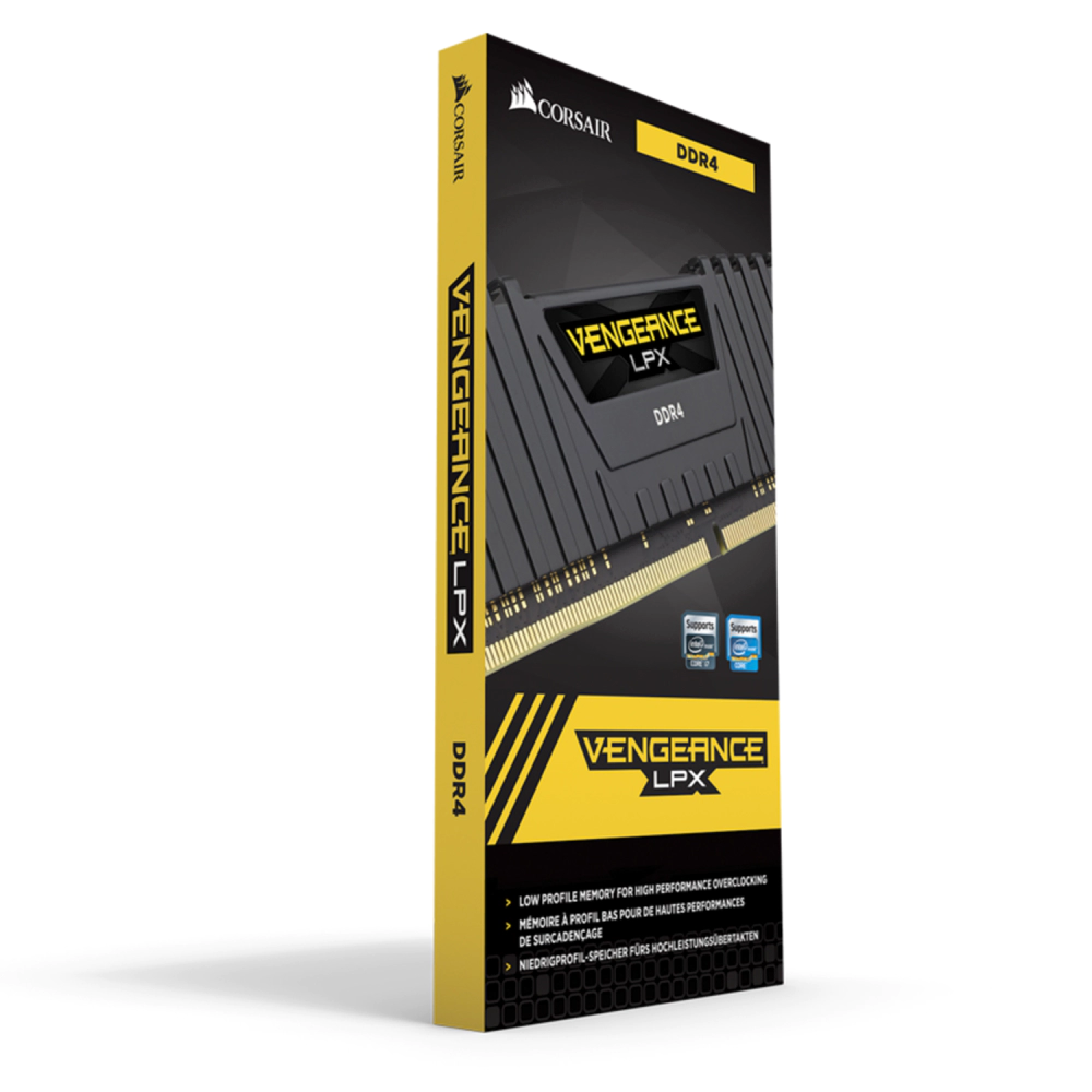 MEMORIA RAM CORSAIR VENGEANCE LPX DDR4 8GB 2400MHZ UDIMM – NEGRO