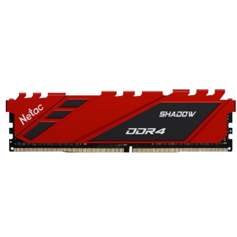 MEMORIA RAM DDR4 8GB NETAC SHADOW 3200MHZ C16 RED