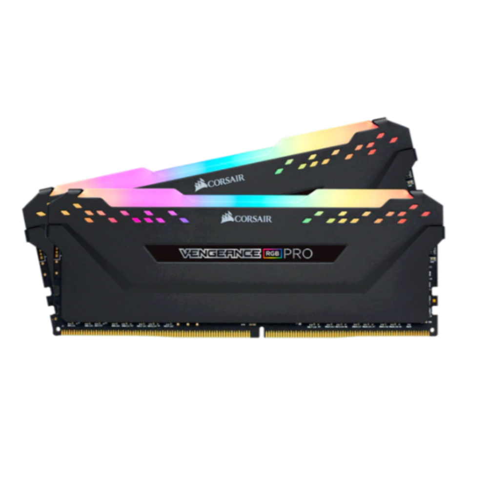MEMORIA RAM DDR4 CORSAIR 16GB 2X8GB 2666MHZ VENGEANCE RGB PRO BLACK