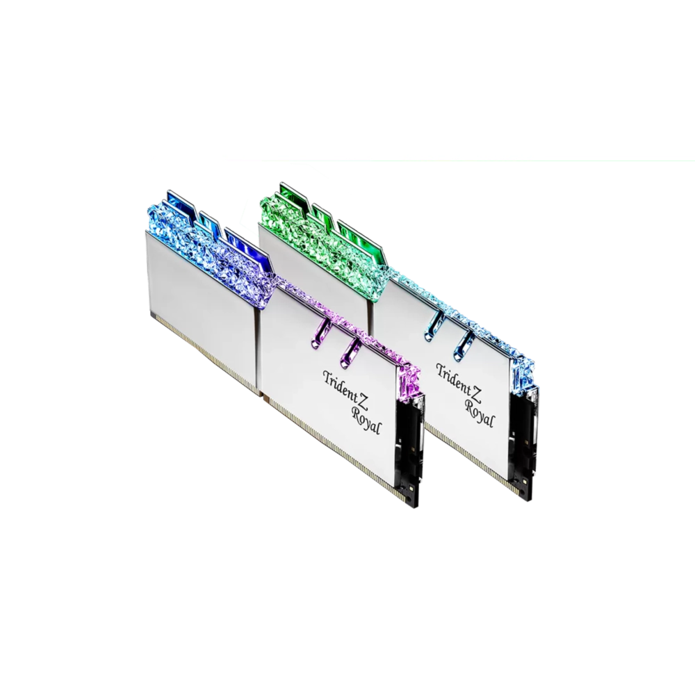 MEMORIA RAM DDR4 GSKILL TRIDENT Z RGB ROYAL 16GB 2×8 3600MHZ SILVER