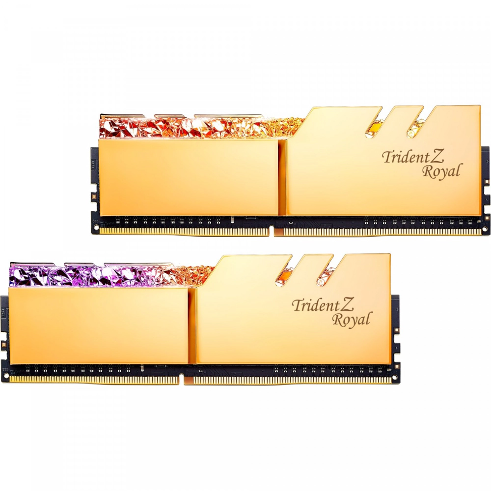 MEMORIA RAM DDR4 GSKILL TRIDENT Z RGB ROYAL 16GB 2×8 3600MHZ GOLD
