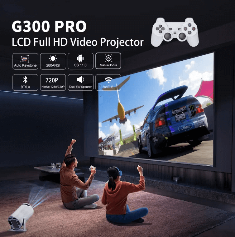 Proyector Game G300 Pro con 2 Joysticks - Imagen 2