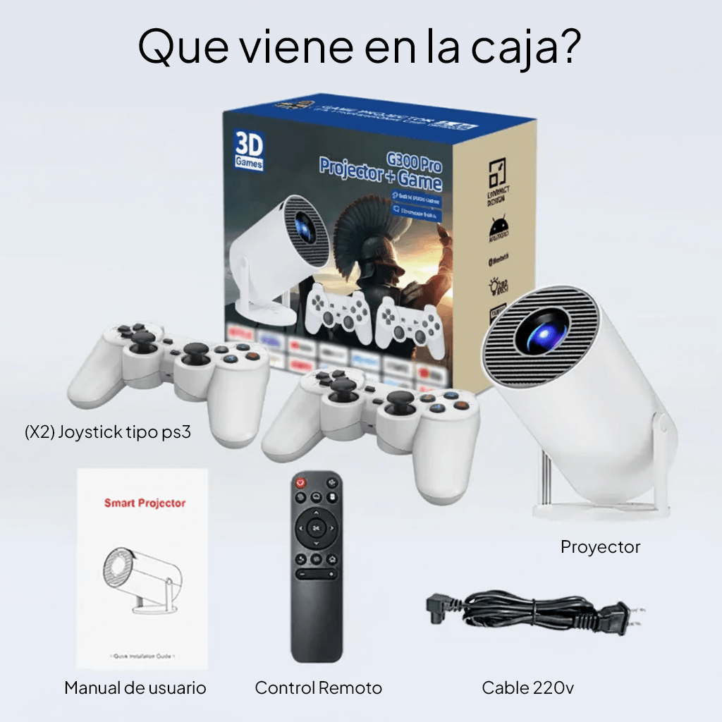 Proyector Game G300 Pro con 2 Joysticks - Imagen 3