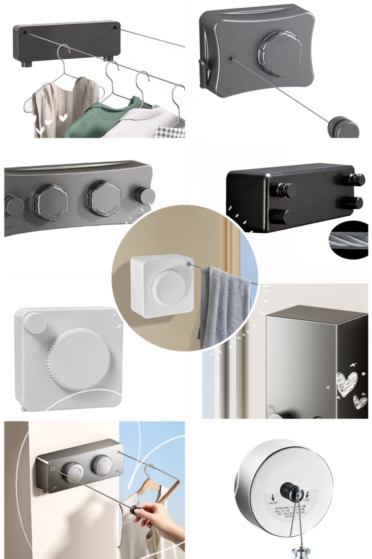 Tender Retractil de Pared Extensible para Interior - Imagen 3