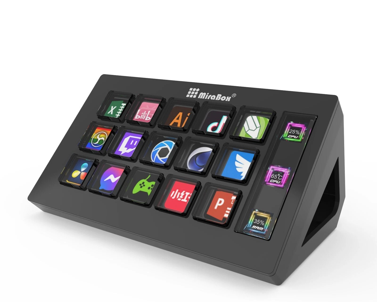 Stream Deck con 15 Teclas Personalizables LCD - Imagen 2
