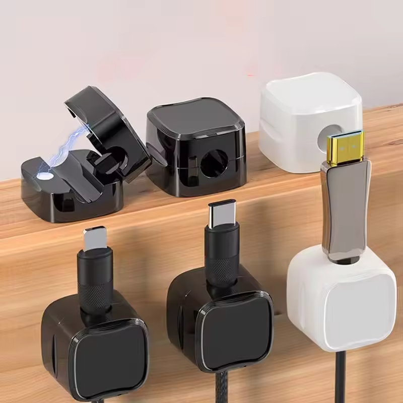 Organizador de Cables Magnetico Ajustable Kit x6