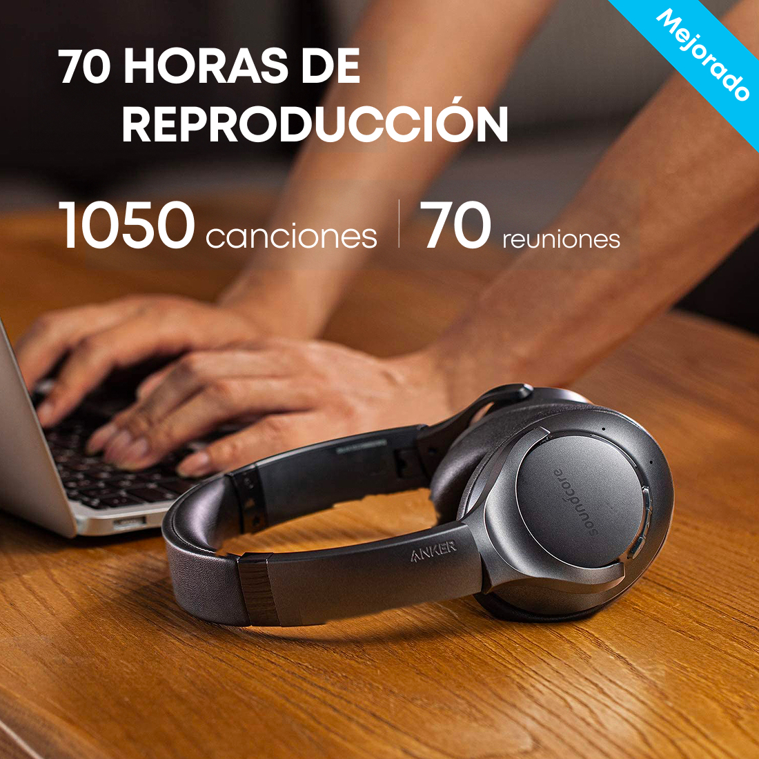 Auriculares Soundcore Life Q20 ANC Hi-Res 60Hs - Imagen 5