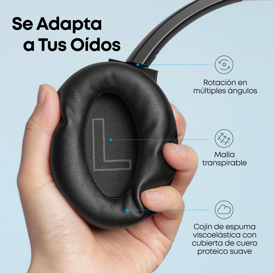 Auriculares Soundcore Life Q20 ANC Hi-Res 60Hs - Imagen 4