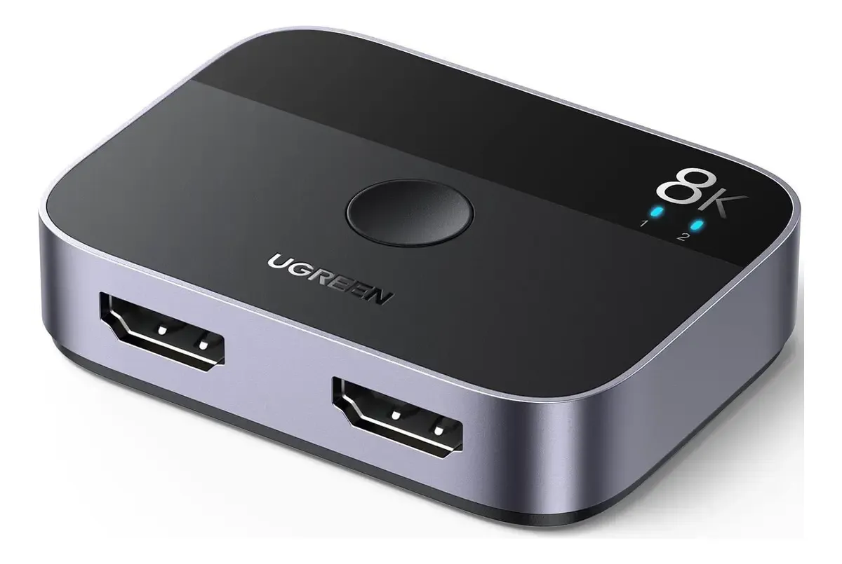 Switch Hdmi 2.1 Ugreen Bidireccional 8k 60hz + Cable Usb