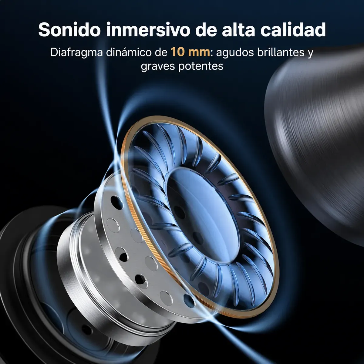 Auriculares Ugreen Hitune Ep105 Usb C Micrófono Hifi Negro - Imagen 4