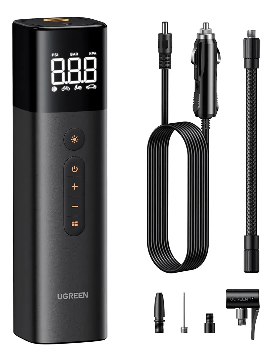 Compresor Aire Portátil Ugreen 150 Psi Digital 12v Led